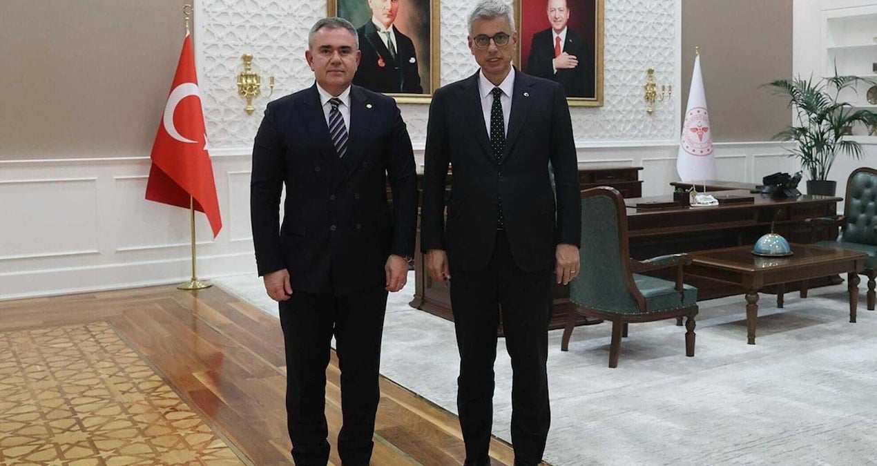 turk eczacilari birligi saglik bakani kemal memisoglu ile gorustu 4P48X7Mp