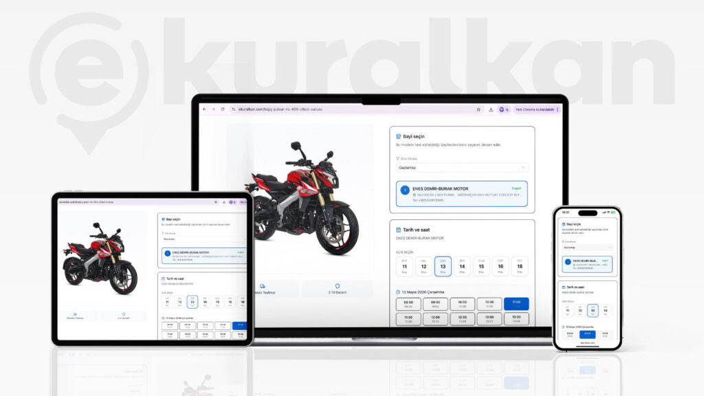 Motosiklet Test Sürüş Randevuları Artık Online Olarak Alınabiliyor